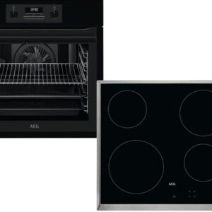 Set Εντοιχισμού AEG Φούρνος BES331110B + Εστίες Κεραμικές HK624000XB