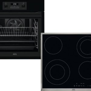 Set Εντοιχισμού AEG Φούρνος BES331110B + Εστίες Κεραμικές HK634021XB