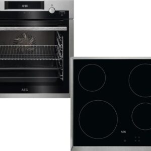 Set Εντοιχισμού AEG Φούρνος BCE455350M + Εστίες Κεραμικές HK624000XB