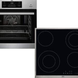 Set Εντοιχισμού AEG Φούρνος BEB351010M + Εστίες Κεραμικές  HK634021XB