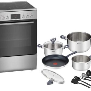 Set Κουζίνα Κεραμική Bosch HKR 39C250 + Μαγειρικά Σκεύη Tefal G713SB45 11τμχ