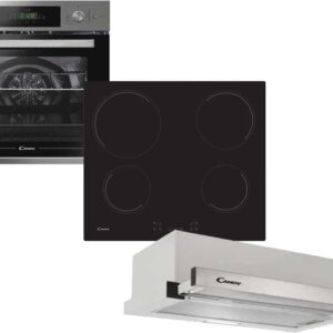 Set Εντοιχισμού Candy Φούρνος FCTS815XL WiFi + Εστίες Κεραμικές CH64CCB + Απορροφητήρας Συρόμενος Candy CBT 6130/3X