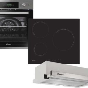 Set Εντοιχισμού Candy Φούρνος FCTS815XL + Εστίες Κεραμικές CH63CC + Απορροφητήρας Συρόμενος CBT 6130/3X