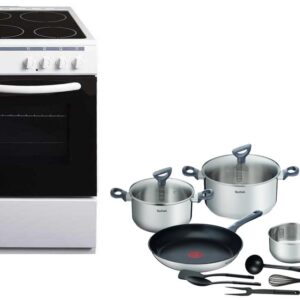 Set Κουζίνα Κεραμική Crown 50C3MA + Σετ Μαγειρικά Σκεύη Tefal G713SB45 11τμχ