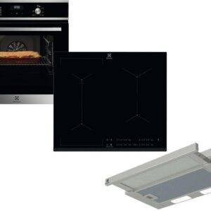 Set Εντοιχισμού Electrolux Φούρνος EOF5C50BX + Εστία Επαγωγική EIV634 + Απορροφητήρας Συρόμενος LFP226S Inox