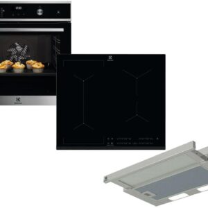 Set Εντοιχισμού Electrolux Φούρνος EOD5C71X + Εστίες Επαγωγικές EIV634 + Απορροφητήρας Συρόμενος LFP226S Inox