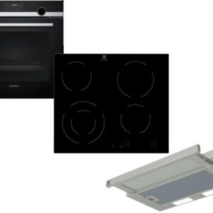 Set Εντοιχισμού Electrolux Φούρνος EOF5C50BX + Εστίες Κεραμικές EHF6241FOK + Απορροφητήρας Συρόμενος LFP226S Inox