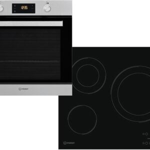 Set Εντοιχισμού Indesit Φούρνος IFW 6841 JH/IX & Εστία Κεραμική RI 360 C