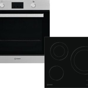 Set Εντοιχισμού Indesit Φούρνος IFW 65Y0 JIX +  Εστίες Κεραμικές Indesit RI 360 C