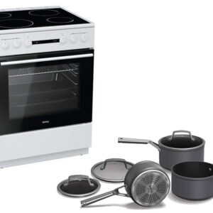 Set Κουζίνα Κεραμική Korting KEC 6142 WPG + Σετ Κατσαρόλες Ninja C33000EU 3τμχ