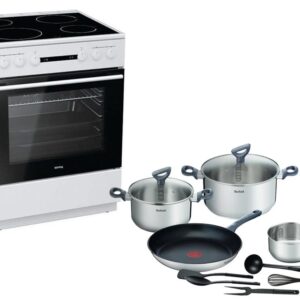 Set Κουζίνα Κεραμική Korting KEC 6142 WPG + Σετ Μαγειρικά Σκεύη Tefal G713SB45 11τμχ