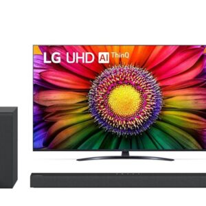 LG Set Home Cinema TV 55" 55UR81003LJ + Soundbar LG S65Q 3.1 400W Black