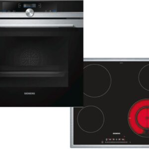 Set Εντοιχισμού Siemens Φούρνος HB 634GBS1 & Εστία Κεραμική ET645FFN1E