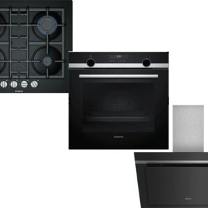 Set Εντοιχισμού Siemens Φούρνος HB578G0S6 + Εστία Υγραερίου EN6B6PB90 + Απορροφητήρας Καμινάδα LC87KHM60