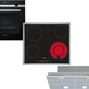 Set Εντοιχισμού Siemens Φούρνος HB578G0S6 + Εστία Κεραμική ET645FFN1E + Απορροφητήρας Μηχανισμός LB75565