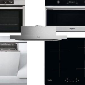 Set Εντοιχισμού Whirlpool Φούρνος AKZ9 6220 IX + Εστίες Επαγωγικές WSQ4860NE + Απορροφητήρας Συρόμενος AKR 749/1 IX + Φούρνος Μικροκυμάτων Εντοιχιζόμενος W7 MD540 + Πλυντήριο Πιάτων Εντοιχιζόμενο WSIC 3M27 C 45cm