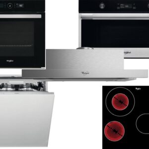 Set Εντοιχισμού Whirlpool Φούρνος AKZ9 6230 NB + Εστίες Κεραμικές AKT 8190 BA + Απορροφητήρας Συρόμενος AKR 749/1 IX + Φούρνος Μικροκυμάτων Εντοιχιζόμενος W7 MD540 + Πλυντήριο Πιάτων Εντοιχιζόμενο WIC 3C33 PFE 60cm