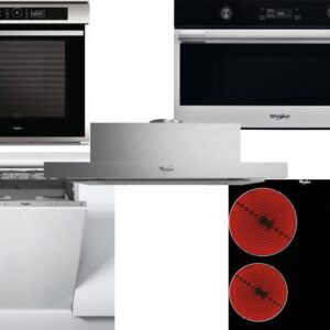 Set Εντοιχισμού Whirlpool Φούρνος AKZM 8660 IX + Εστίες Κεραμικές AKT 8090 NE + Απορροφητήρας Συρόμενος AKR 749/1 IX + Φούρνος Μικροκυμάτων Εντοιχιζόμενος W7 MD540 + Πλυντήριο Πιάτων Εντοιχιζόμενο WSIC 3M27 C 45cm
