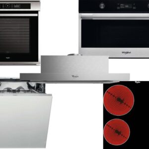 Set Εντοιχισμού Whirlpool Φούρνος AKZM 8660 IX + Εστίες Κεραμικές AKT 8090 NE + Απορροφητήρας Συρόμενος AKR 749/1 IX + Φούρνος Μικροκυμάτων Εντοιχιζόμενος W7 MD540 + Πλυντήριο Πιάτων Εντοιχιζόμενο WI 7020 P 60cm