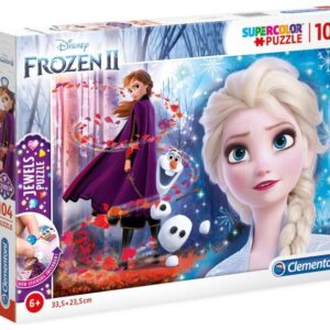 Clementoni 20164 Παζλ 104τεμ. Stickers Disney Frozen II + Δώρο Αυτοκόλλητα