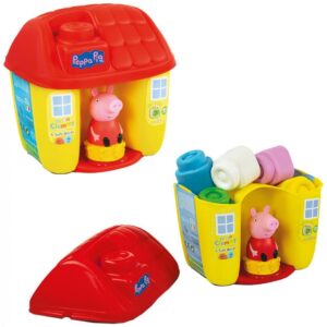 Clementoni Baby 17346 τεμ. Peppa Pig Clemmy Bucket - μαλακά τουβλάκια (18+ μηνών)