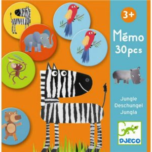 Djeco Επιτραπεζιο Μέμο 'Ζωάκια ζούγκλας' 30 τεμ. 08159 από 4+ Ετών