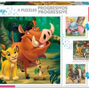 Educa 18104 Παζλ 12+16+20+25τεμ Progressive  Disney Lion King