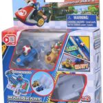 Epoch Toys Super Mario 7417 Mario Kart Racing Deluxe Expansion Pack Bowser & Toad