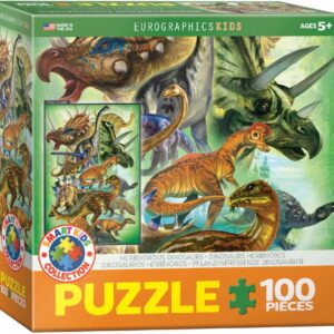 Eurographics Πάζλ 100τεμ. XXL κομμάτια 6100-0360 παιδικό Herbivorous Dinosaurs