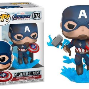 Funko Pop! Marvel: Avengers Endgame – Captain America With Broken Shield & Mjoinir #573 Vinyl Bobble-Head Figure