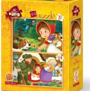 HeiDi Art Πάζλ 12+24τεμ. XL 5550 Η Κοκκινοσκουφίτσα
