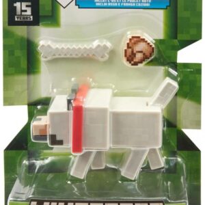 Mattel Φιγούρα Δράσης Minecraft Tamed Wolf 8εκ. για 6+ Ετών GTP08