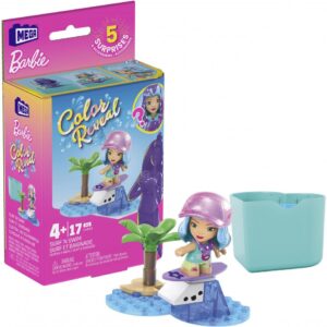 Mattel Τουβλάκια Barbie Surf N Swim Color Reveal για 4+ Ετών 17τμχ HHP86