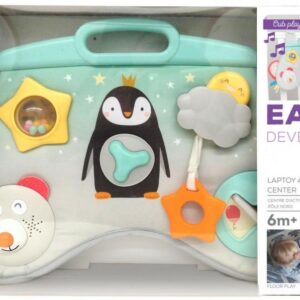 Taf Toys 12265 Κρεμαστό Παιχνίδι Κούνιας με Μουσική και Μασητικό Laptoy Activity Center για Νεογέννητα από 6+ Μηνών