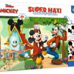 Trefl 41012 Πάζλ 24τεμ. Super Disney Junior Mickey Funhouse and friends  Διπλής Οψης για Ζωγραφική από 4+ Ετών