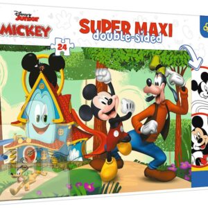 Trefl 41012 Πάζλ 24τεμ. Super Disney Junior Mickey Funhouse and friends  Διπλής Οψης για Ζωγραφική από 4+ Ετών