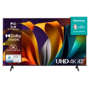 TV HISENSE 43", 43A6N, LED, Ultra HD, Smart TV, Wi-Fi, 60Hz
