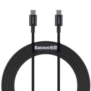Data Cable Baseus CATYS-B01 Superior Series USB-C to USB-C 100W 1m Black