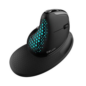 Mouse Delux M618XSD Wireless Vertical Black