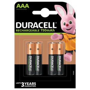 Μπαταρίες Επαναφορτιζόμενες Duracell StayCharged AAA Ni-MH 750mAh (4pcs)