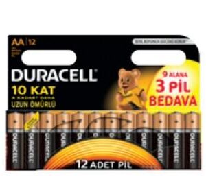 Μπαταρίες Αλκαλικές Duracell AA ( 12τμχ )