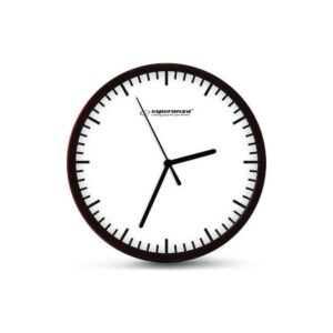 Ρολόι τοίχου Esperanza Budapest EHC010W Black