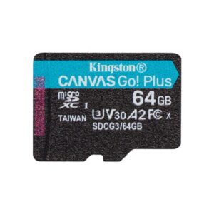 Memory Card 64GB Class 10 Kingston Canvas Go! Plus microSDXC