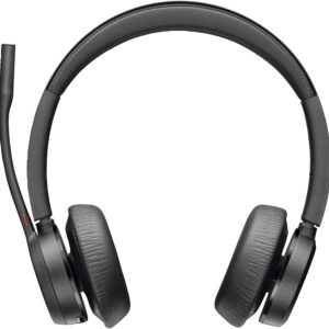 POLY Ακουστικά Poly Voyager 4320 με πιστοποίηση Microsoft Teams +BT700 dongle +Βάση φόρτισης Black