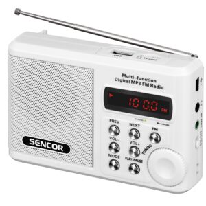 Φορητό Ραδιόφωνο Sencor SRD 215 W White
