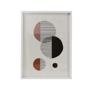Ξύλινη Κορνίζα Τοίχου 45 x 60 cm Χρώματος Λευκό Home Deco Factory HD1977