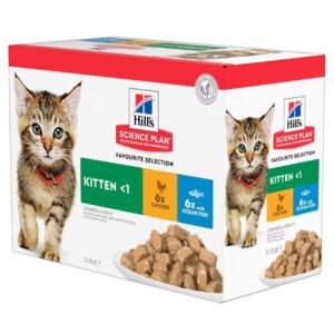 Υγρή Τροφή Hill's Feline Kitten Multipack Poultry 12x85g