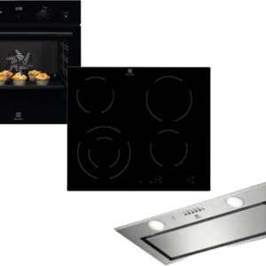 Set Εντοιχισμού Electrolux Φούρνος EOD5C50Z + Εστίες Κεραμικές EHF6241FOK + Απορροφητήρας Μηχανισμός LFG716X Inox