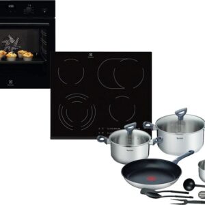 Set Εντοιχισμού Electrolux Φούρνος EOD5C50Z + Εστίες Κεραμικές EHF6547FXK + Μαγειρικά Σκεύη Tefal G713SB45 11τμχ