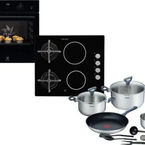 Set Εντοιχισμού Electrolux Φούρνος EOD5C50Z + Εστίες Κεραμικές Μικτές EGE6172NOK + Μαγειρικά Σκεύη Tefal G713SB45 11τμχ